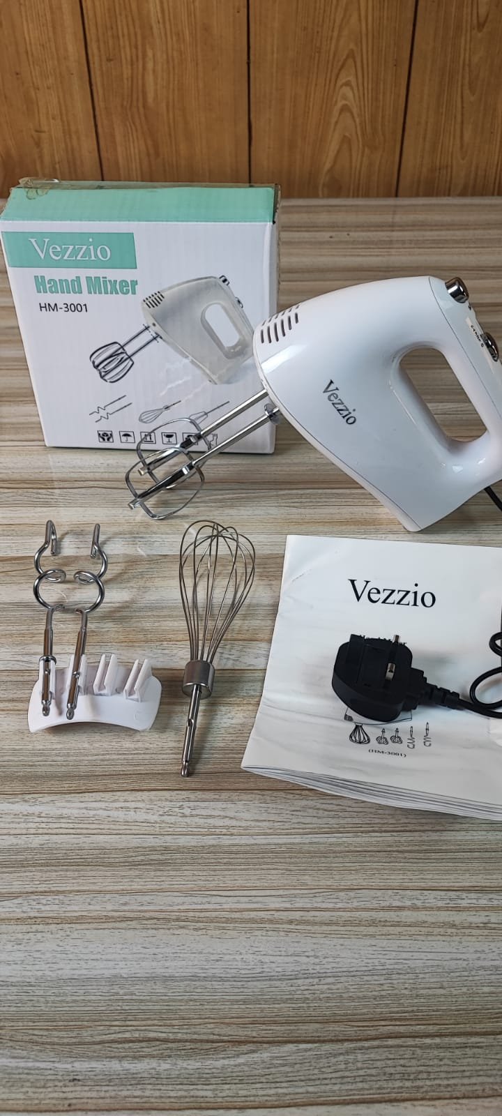 Hand Mixer Electric, Vezzio 5-Speed Kitchen Handheld Mixer with